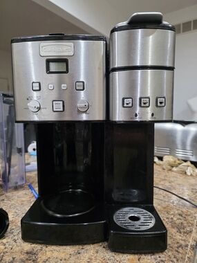 Cuisinart Black and Stainless Steel Coffee Maker